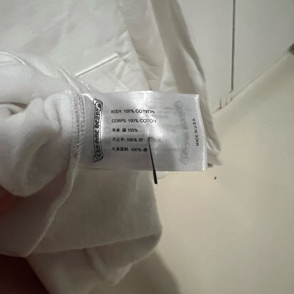 EXCLUSIVE Chrome Hearts St Barths White Hoodie Baby blue horse shoe logo - Picture 7 of 12